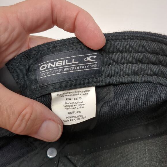 O'Neill Est. 1952 Snapback 5 Panel Cap Multicolor One Size Adjustable Striped - Picture 9 of 9